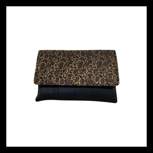 Brand new BLACK Envelope Evening Shoulder Clutch Bag. - Picture 1 of 3